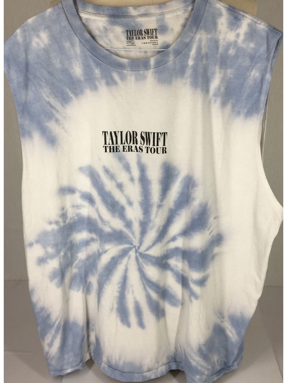 Taylor Swift The Eras Tour Official Merch Tie Dye 100% Cotton Tank Top Size 2XL